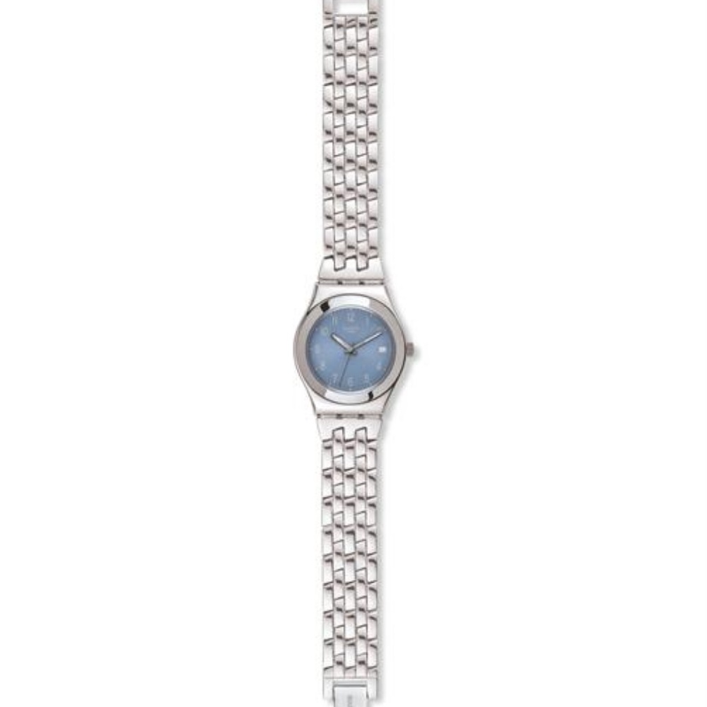 Swatch Ivory Follow Ways Light Blue like new steel